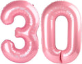 30 Balloon Number 40 Inch Pastel Pink Balloons by Mluchee