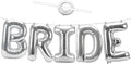 Silver BRIDE Letter Balloons 40 Inch, Big Balloons Banner by Unknown