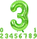 TONIFUL 40 Inch Green Number 3 Balloons Large Foil 3rd Birthday Decorations | by TONIFUL