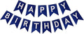 Blue Happy Birthday Banner Birthday Banner Decoration DIY Party Decoration by ZHENGYE