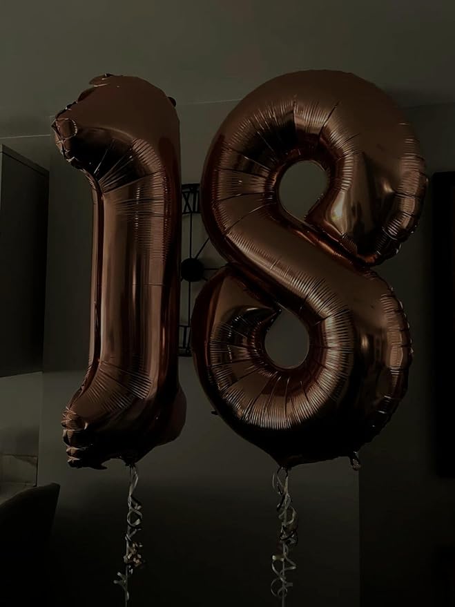 Dark Brown Number 1 Balloon 40 inch, 1st Birthday Party Balloons Decorations | - Image 7