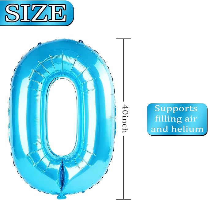 40 Inch Number 49 Balloons for 49th Birthday Party Decorations, 0-100 Jewelry - Image 4