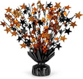 PMU 6 pack Bursting Star Metallic Foil Spray Centerpiece- Metallic Black & by PMU