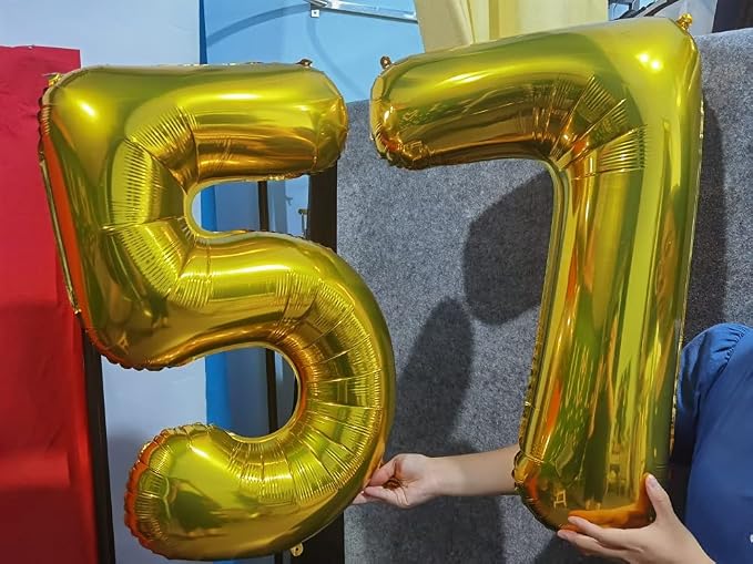 32 Inch Gold Number 1 Balloons Foil Ballon Digital Birthday Party Decoration - Image 6