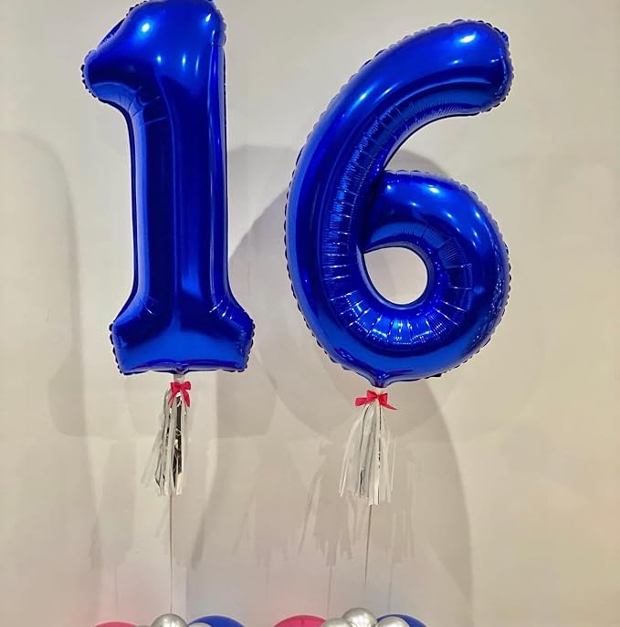 40 Inch Navy Blue 11 Balloons Giant Number 11 Balloons Navy Blue 11 Birthday - Image 7