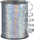 Premium Silver Shiny Curling Shiny Ribbon, 1/5" Wide x 500 Yards Christmas by KMERLIFE