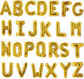 Gold Letter Balloons Foil Alphabet A-Z Balloons Custom Personalized Phrase by Uorbmaio