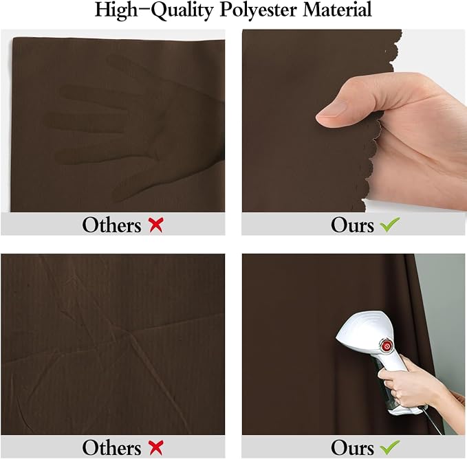 Brown Photography Backdrop for Photoshoot, Fabric 10x10ft | Polyester Studio - Image 6