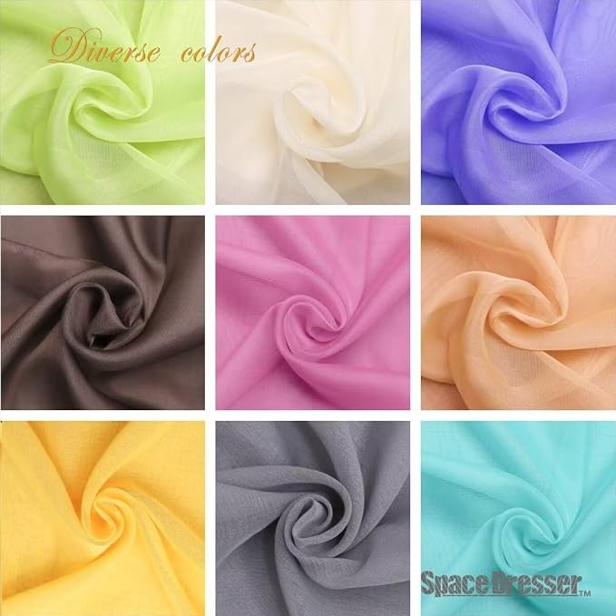 SpaceDresser Basic Rod Pocket Sheer Voile Window Curtain Panels Foliage Green 1 - Image 8