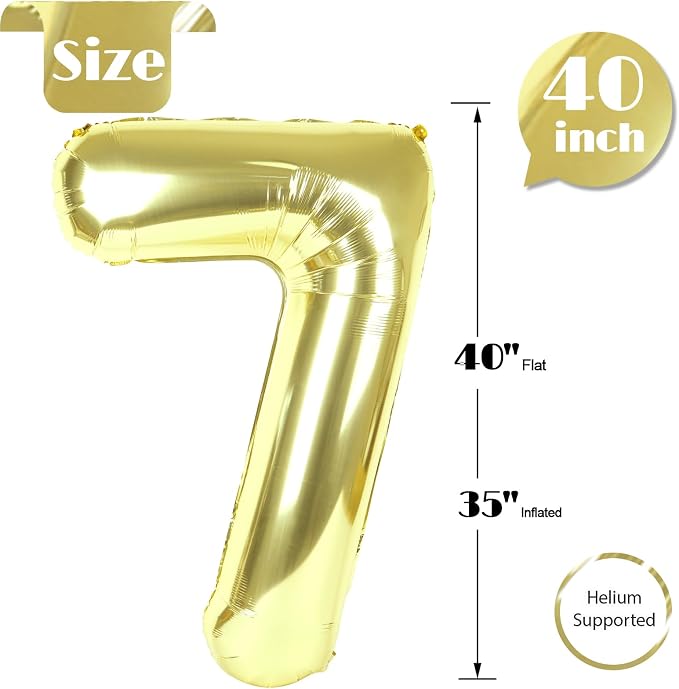Light Gold 7 Balloon - Image 5