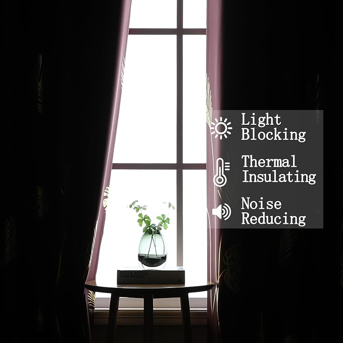 Burgundy Red Blackout Curtains for Living Room 108 Inches Long, Room Darkening - Image 6