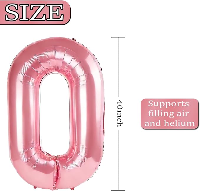 40 Inch Number 13 Balloons for 13th Birthday Party Decorations, 0-100 Jewelry - Image 4