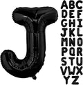 Black Letter J Balloons, J Balloon 40 Inch J Balloon Letter by BBPOOL