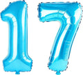 40 Inch Number 17 Balloons for 17th Birthday Party Decorations, 0-100 Jewelry by FOBELEC