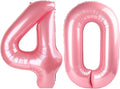 40 Balloon - Pastel Pink Birthday Number Balloons, 40 Inch Decorations | Pastel by ALPHADELTAPI