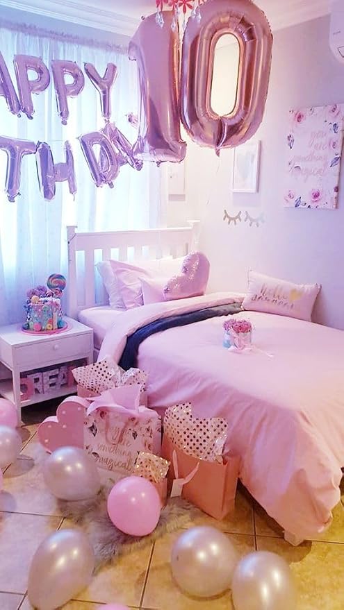 Number 16 Balloon 40Inch for 16 Year Old Birthday Decorations, Pearl Pink | - Image 4