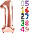 Rose Gold Number 1 Balloon 40 Inch, 1st Birthday Decorations Men Women | Foil by IWERP