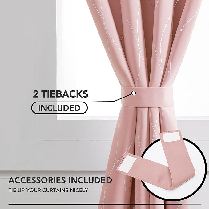 Deconovo Living Room Curtains 45 Inches Long, Thermal Insulated, Room Darkening - Image 4