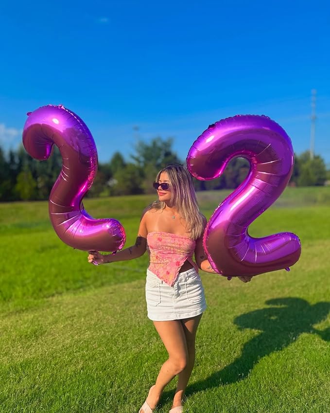 40 Inch Hot Pink Number 1 Balloon, 1st Birthday Party Decorations | 40 Inch Hot - Image 7