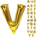 Gold Alphabet Balloons, 40 Inch Custom Name Balloons, Self Inflating Helium by Lingqiang