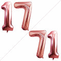 Number 17 Balloons for 17th Birthday Sweet 17 Party Decorations, 42 Inch Jumbo by GOER
