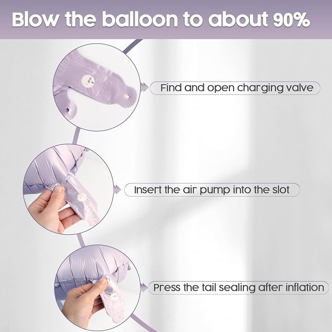 4 Balloon - Lilac Birthday Number Balloons, 40 Inch Decorations Men Women | - Image 6