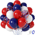 Red White and Blue Balloons, 12 Inch | Latex Balloons by Unknown