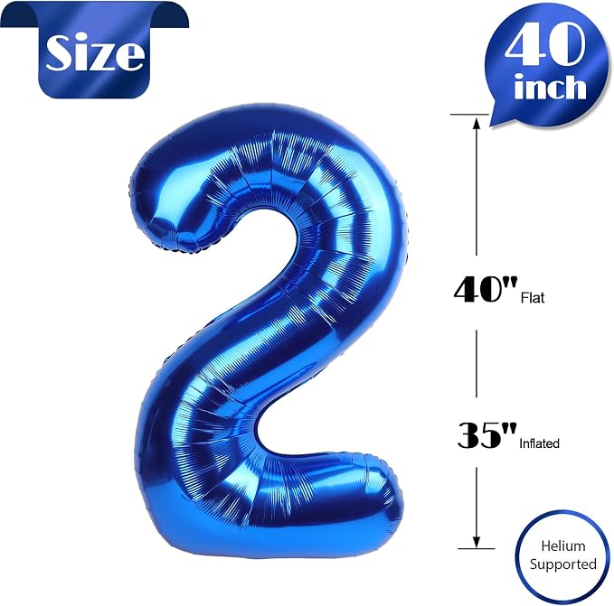 Navy Blue 2 Balloon - Image 5