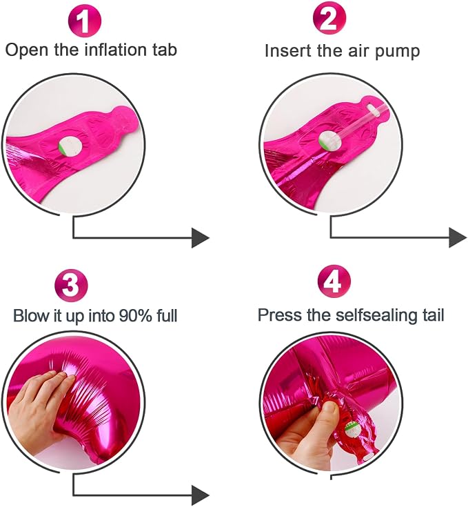 Hot Pink 40 Balloon - Image 6