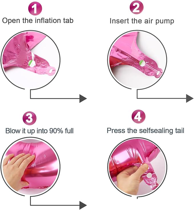 Pink Number 9 Balloon 40 Inch, 9th Birthday Party Decorations Men Women | Foil - Image 5