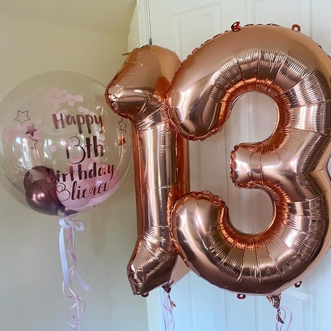 40 Inch Rose Gold 22 Balloons Giant Number 22 Balloons Rose Gold 22 Birthday - Image 7