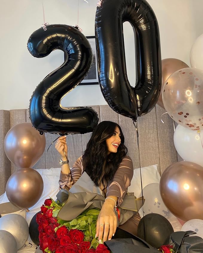 Black Number 25 Balloon 40 Inch - Image 4