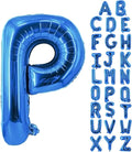 Letter Balloons 40 Inch Blue Giant Alphabet Balloons Letter P | Foil Mylar Big by YUNSHANGMO