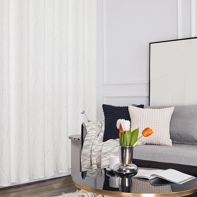 Deconovo Living Room Curtains 84 Inches Long, Thermal Insulated, Room Darkening - Image 5