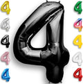 Black Number Balloon 4 Mylar Foil Balloons 40 inch by Unknown