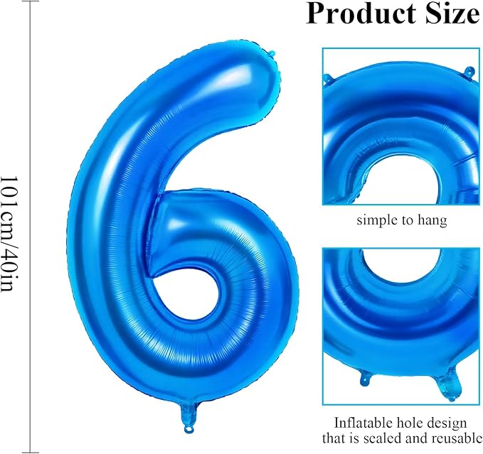 Number 76 Balloons for 76th Birthday Party Decorations, 0-100 Large No.76 - Image 2