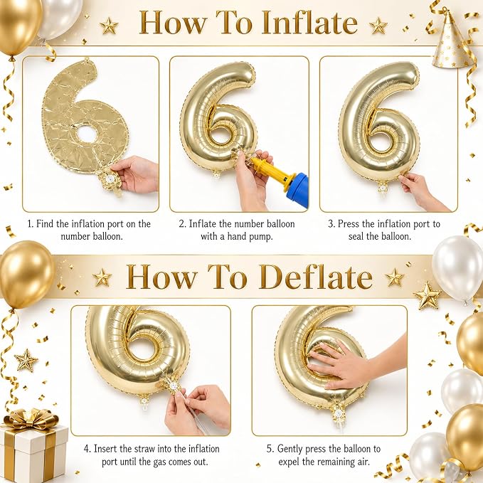 Champagne Gold 1 Balloons, 40 Inch Light Gold Helium Foil Number 1 Balloon Girls - Image 5