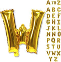 40 Inch Giant Alphabet W Customize Balloons, Large Self Inflating Gold Letter by Lingqiang