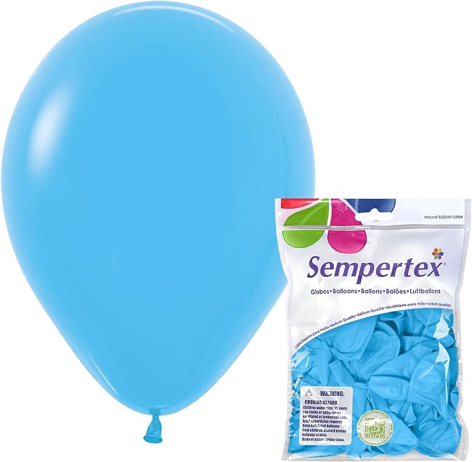 Sempertex Fashion Blue Balloons, 11 Inch, vibrant color, by Sempertex
