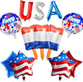 4th of July Balloons 12Pcs Patriotic Independence Day Foil Balloons Red White by KIPETTO
