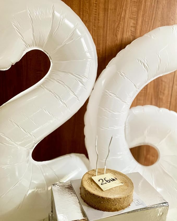 40 Inch White Number 0 Balloon Birthday Party Decorations - Image 2