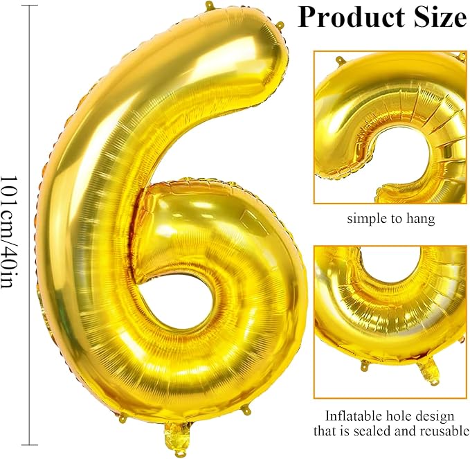 Number 66 Balloons for 66th Birthday Party Decorations, 0-100 Large No.66 - Image 2