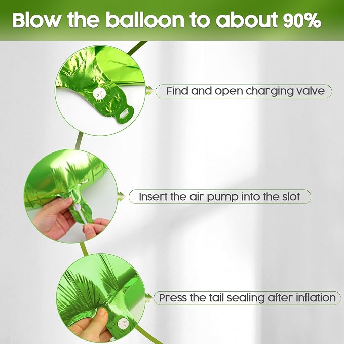 0 Balloon - Light Green Birthday Number Balloons, 40 Inch Party Decorations | - Image 6