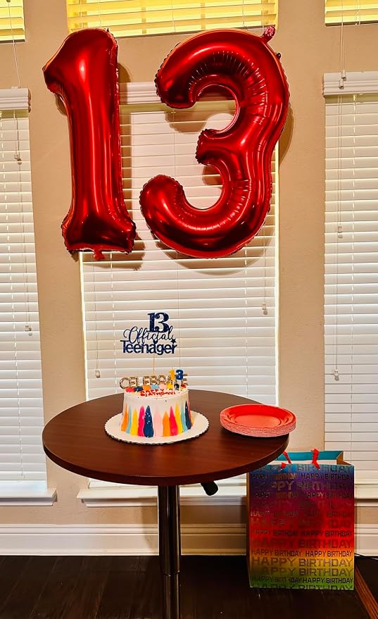 14 Balloon Numbers 40 Inch for 14th Year Old Birthday Decorations, Inflation - Image 2