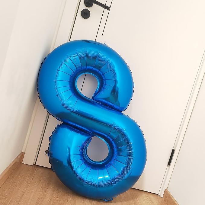 40 Inch Navy Blue Number 7 Foil Balloon - Image 7