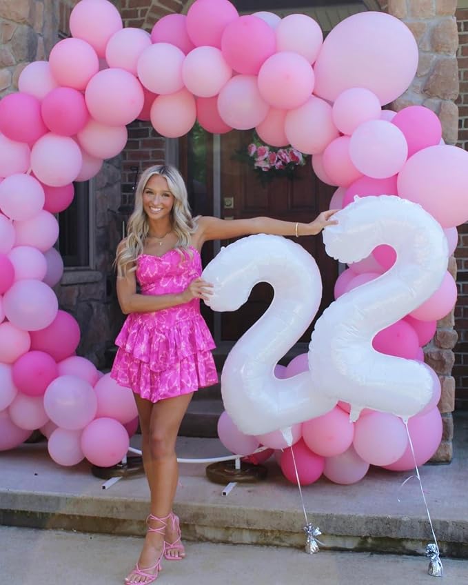 40 Inch White Number 6 Balloon Birthday Party Decorations - Image 9