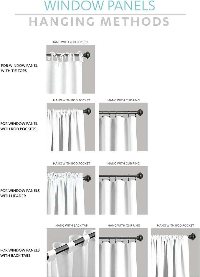 Lush Decor Reyna Ruffle Window Curtain Panel Set, Light Gray - Image 6