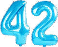 40 Inch Number 42 Balloons for 42nd Birthday Party Decorations, 0-100 Jewelry by FOBELEC