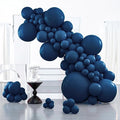 PartyWoo Navy Blue Balloons 127pcs Dark Blue Color 36 18 12 10 5 Inch | 36 18 by PartyWoo