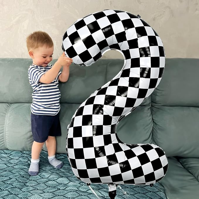 Giant Number Balloons 6, 40 Inch Foil Helium Racing 6 Balloon - Image 3